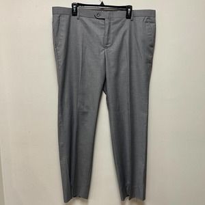 Statement Italy Men's Gray Pants, Dress Pants, Slacks, Unhemmed Men's Size 40R